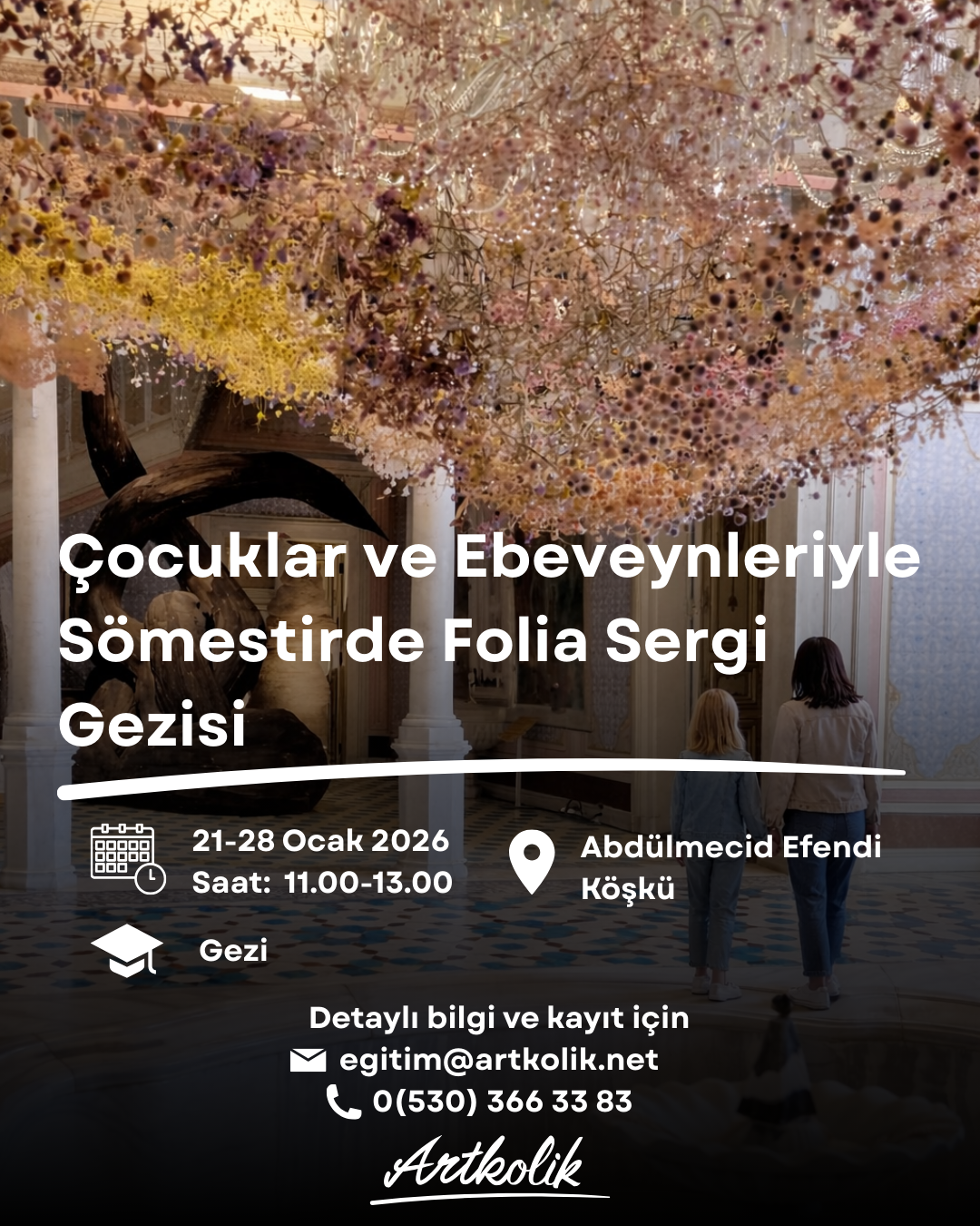 Çocuklar ve Ebeveynleriyle Sömestirde Folia Sergi Gezisi okuma süresi : 1 dakika